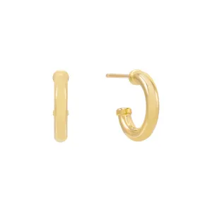 Mini Hoop Earring 14K