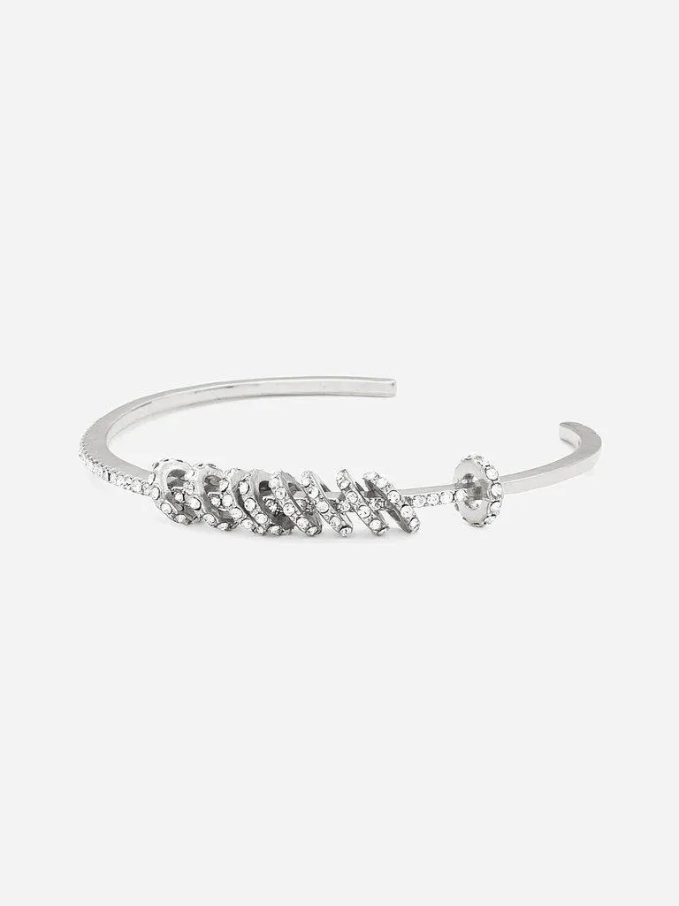 Mini Ring Decorated Cuff Bracelet