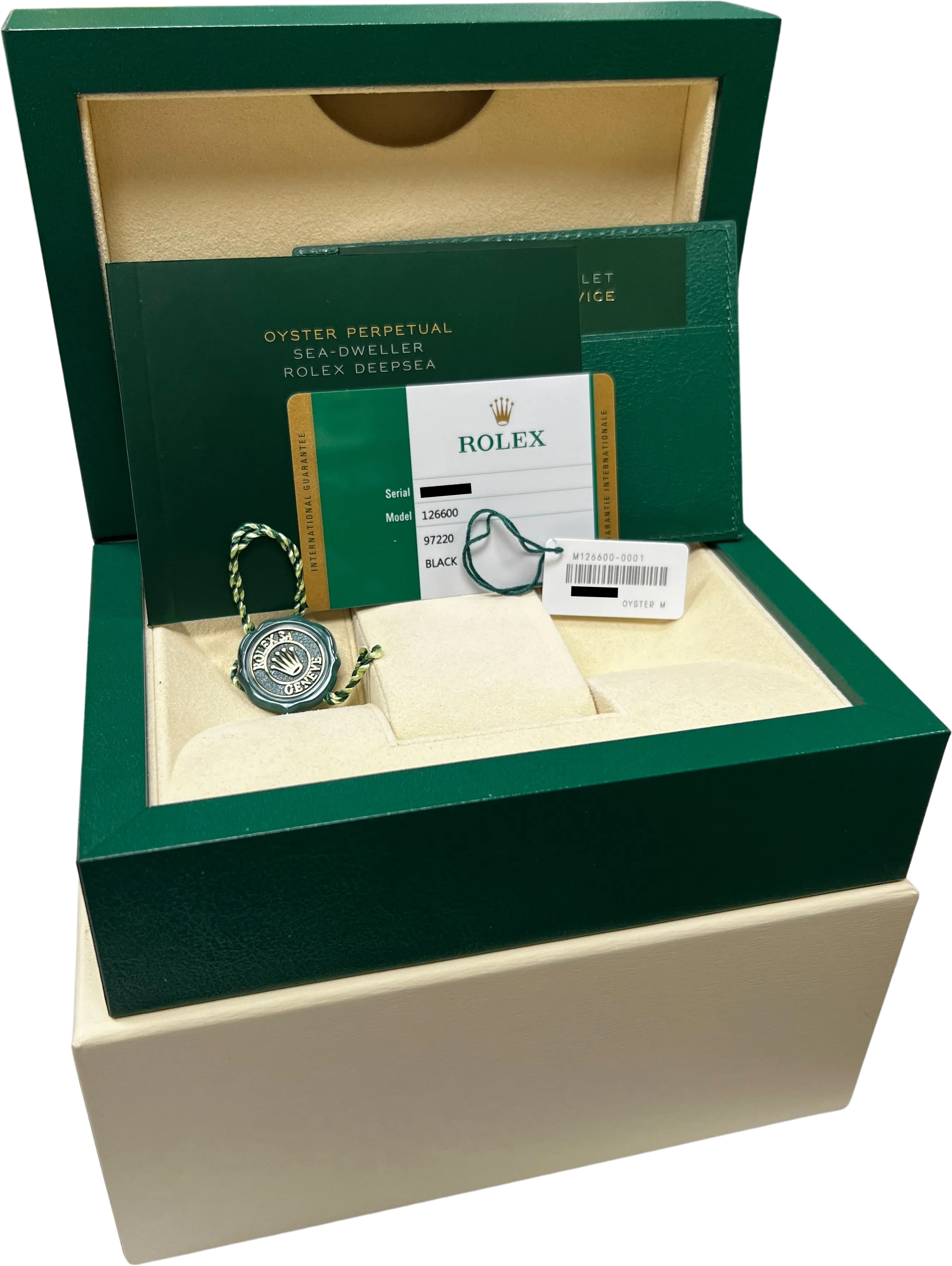 MINT 2019 Rolex Red Sea-Dweller 43mm Mark II 50th Ann. Steel 126600 Watch CARD
