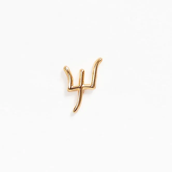 Mix & Match Single Gold Earring Studs
