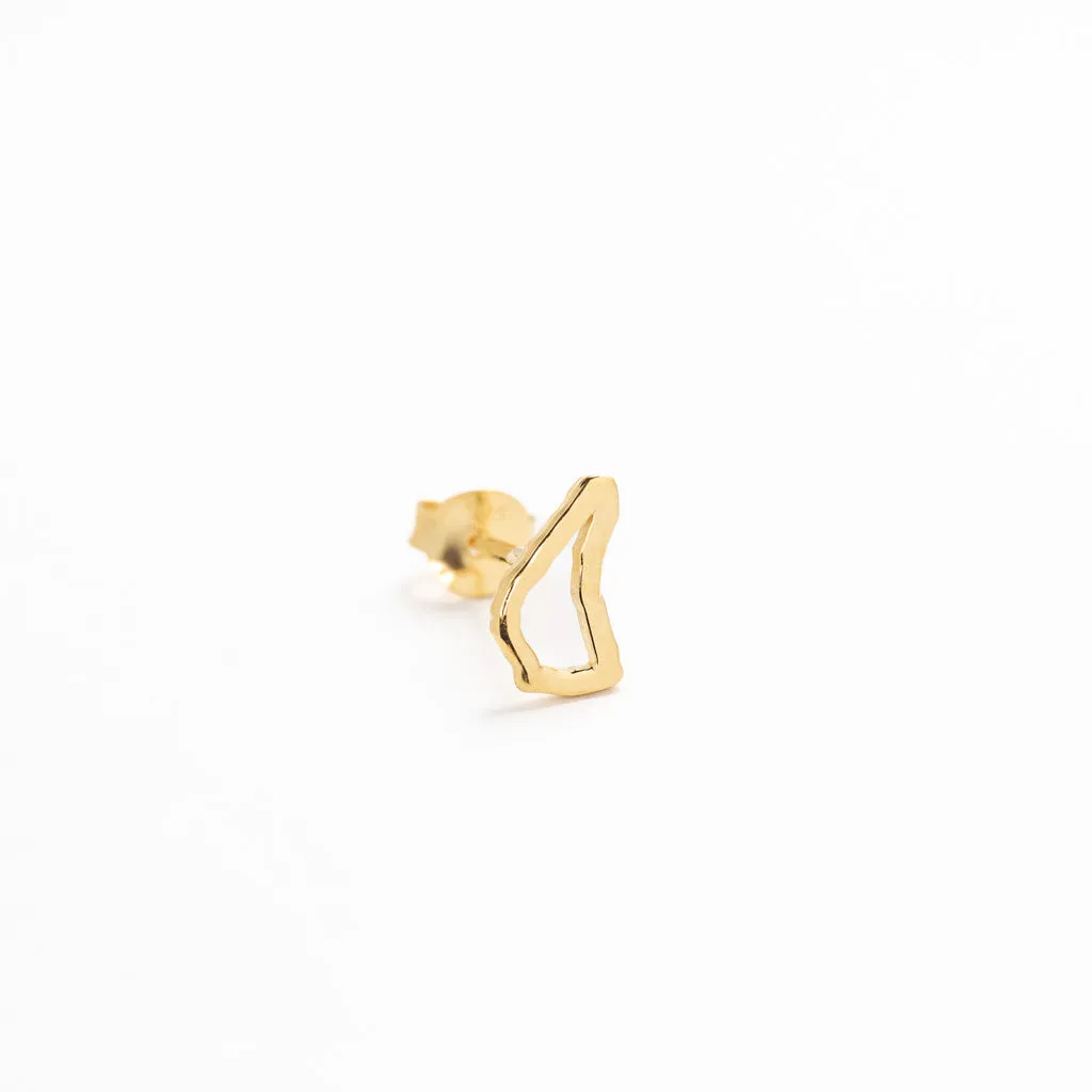 Mix & Match Single Gold Earring Studs
