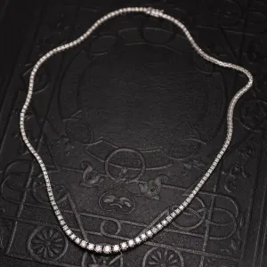Modern 5 Carat Diamond Tennis Necklace