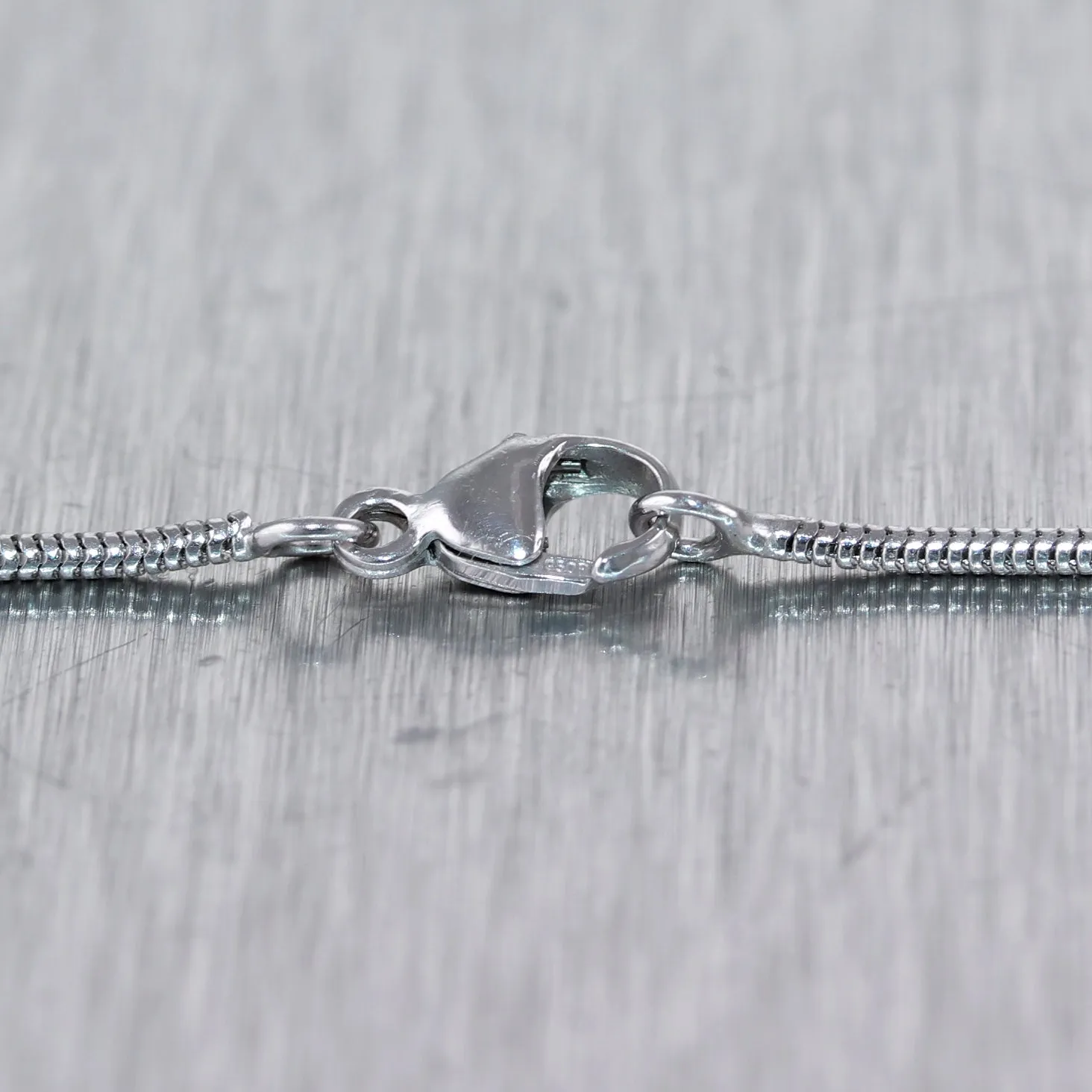 Modern Platinum 0.75ct Solitaire Diamond 19" Necklace