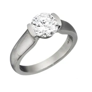 Modern Solitaire Engagement Rings - Tension Mounting