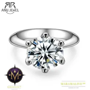 Moissanite Solitaire Rings: Stunning Engagement Jewelry