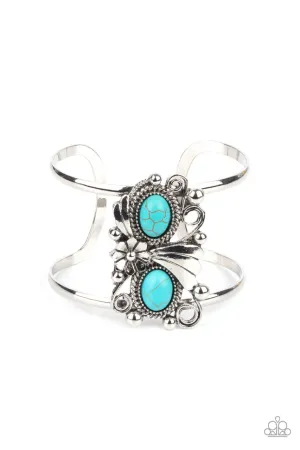 Mojave Flower Girl Blue Paparazzi Bracelet