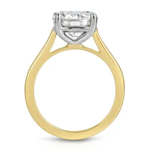 Morgan (3ct) Round Moissanite Engagement Ring