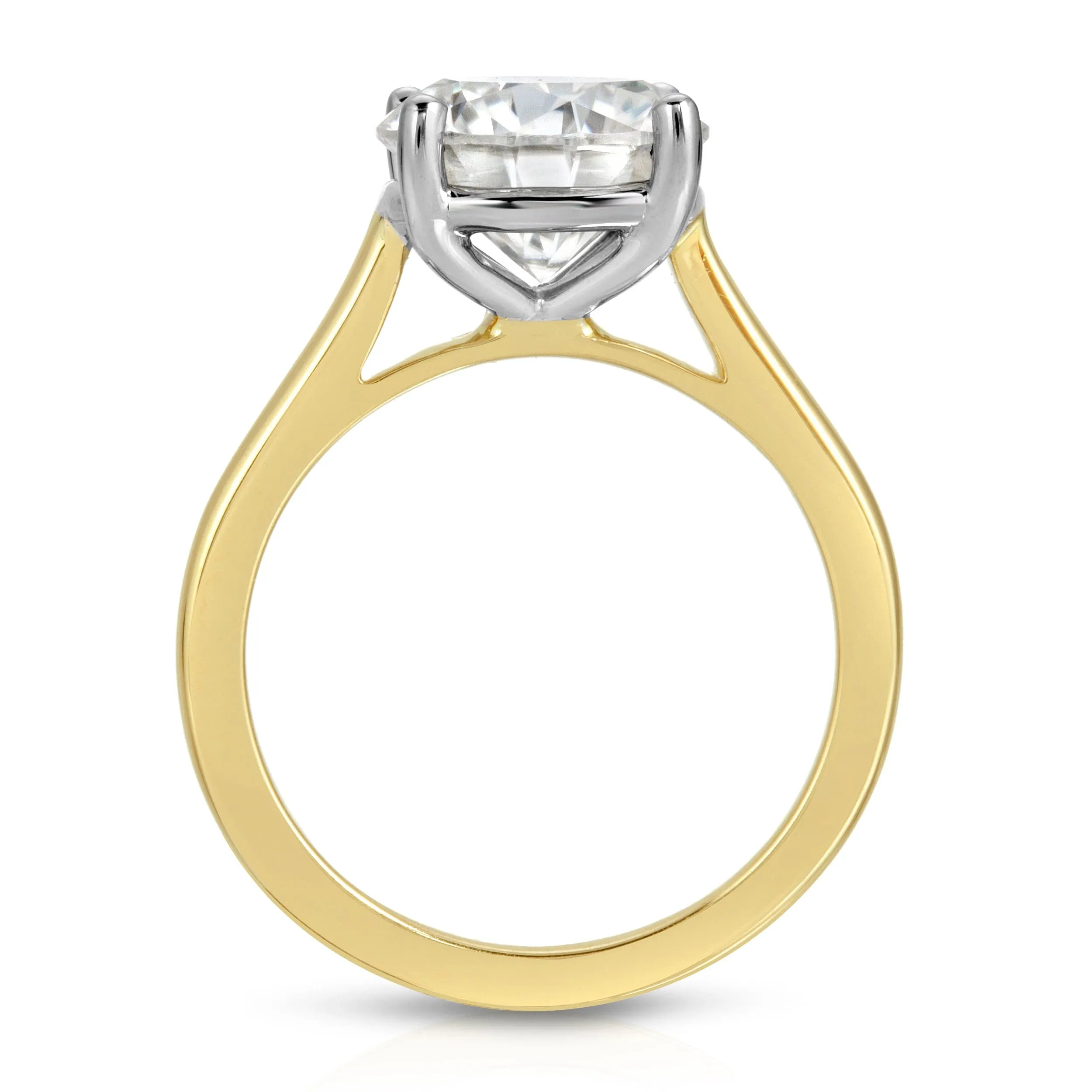 Morgan (3ct) Round Moissanite Engagement Ring