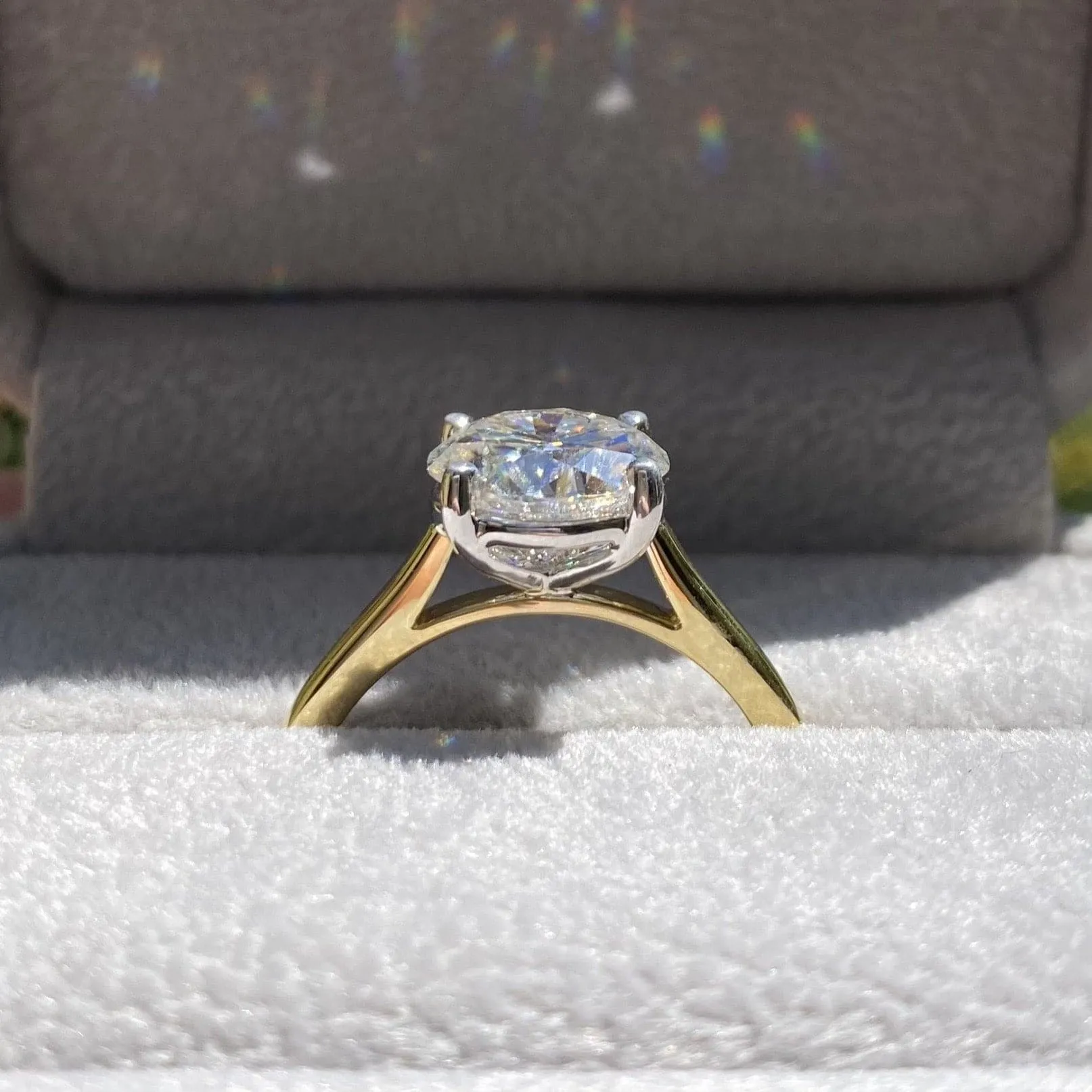 Morgan (3ct) Round Moissanite Engagement Ring