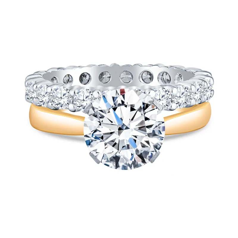 Narrow Solitaire Engagement Rings Pinched Band