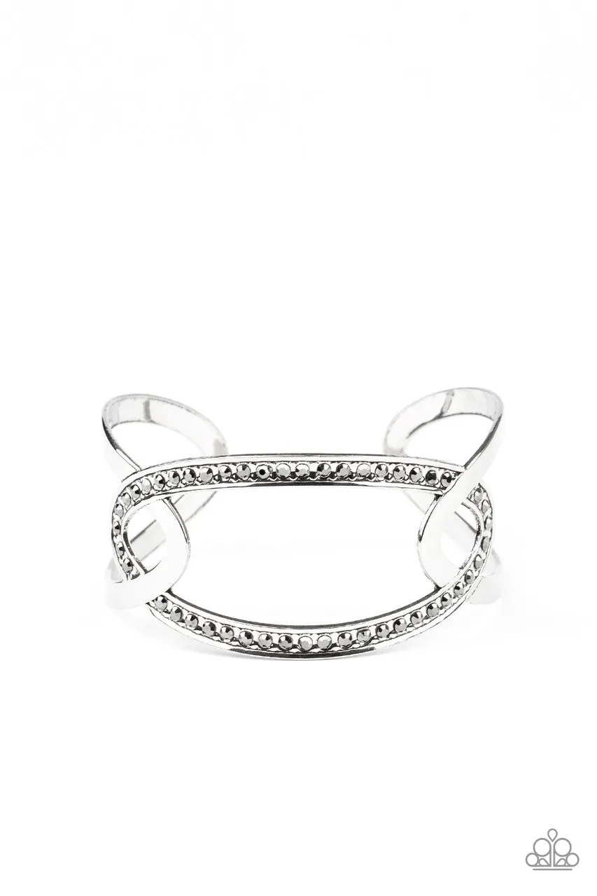 Never a Dull Moment Silver Paparazzi Bracelet