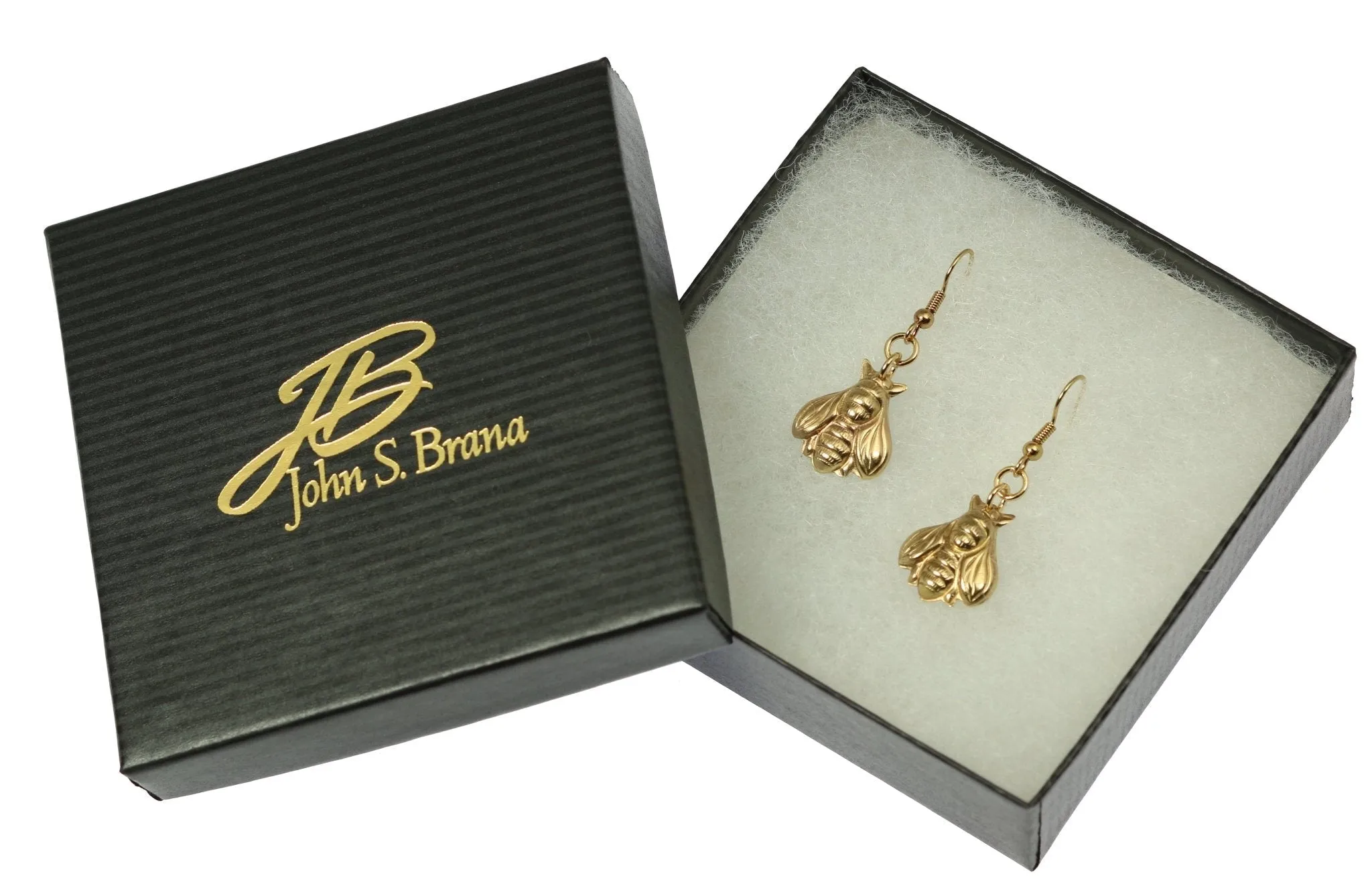 Nu Gold Honey Bee Earrings