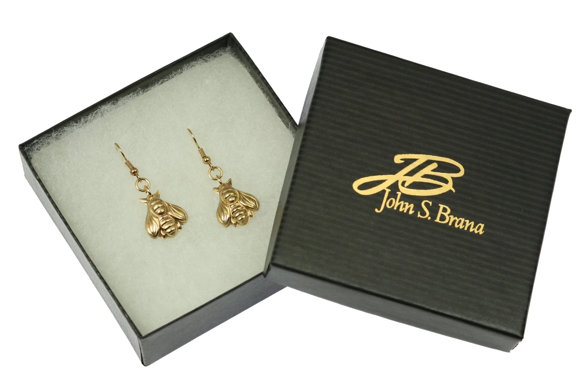 Nu Gold Honey Bee Earrings
