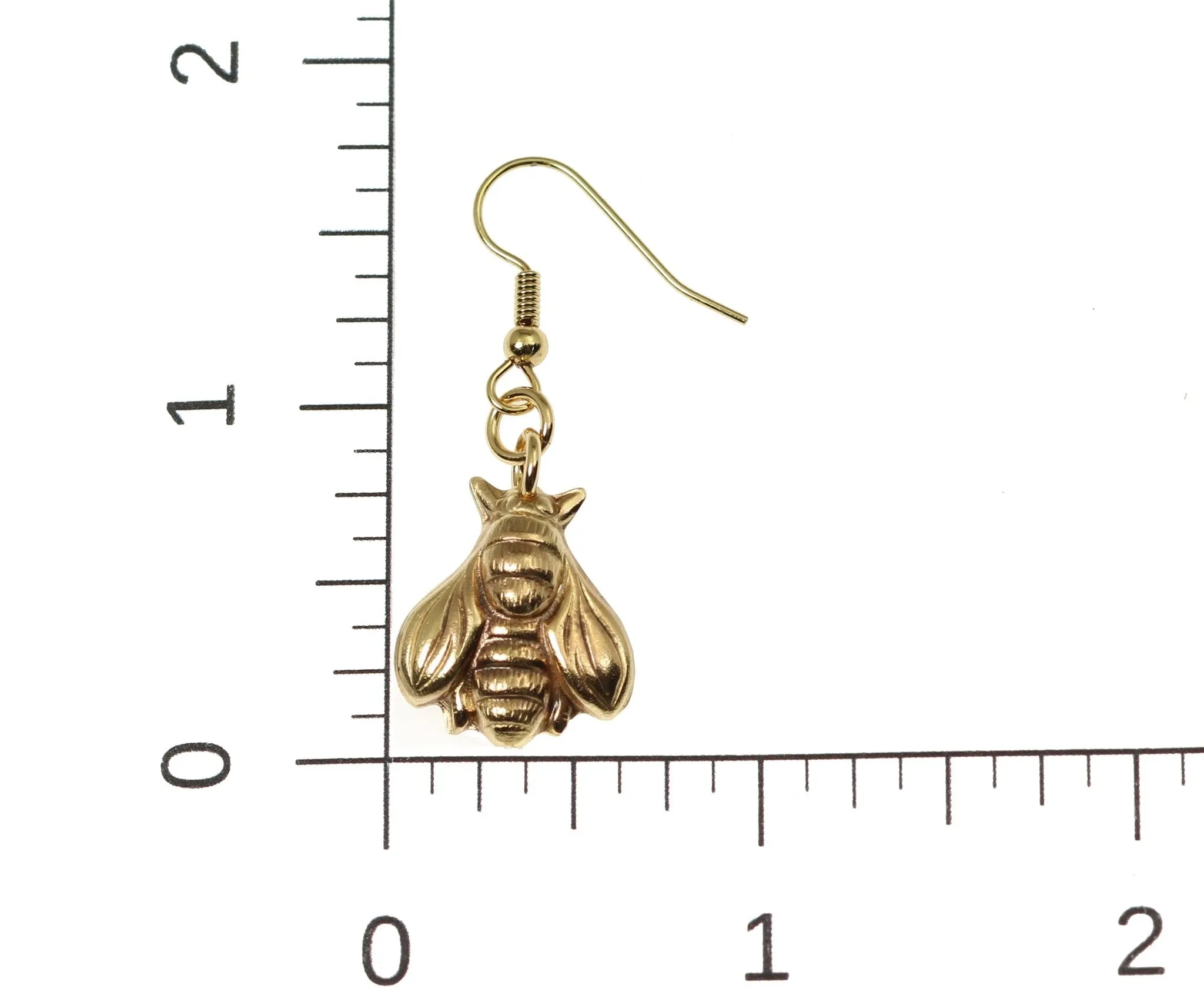 Nu Gold Honey Bee Earrings
