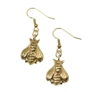Nu Gold Honey Bee Earrings