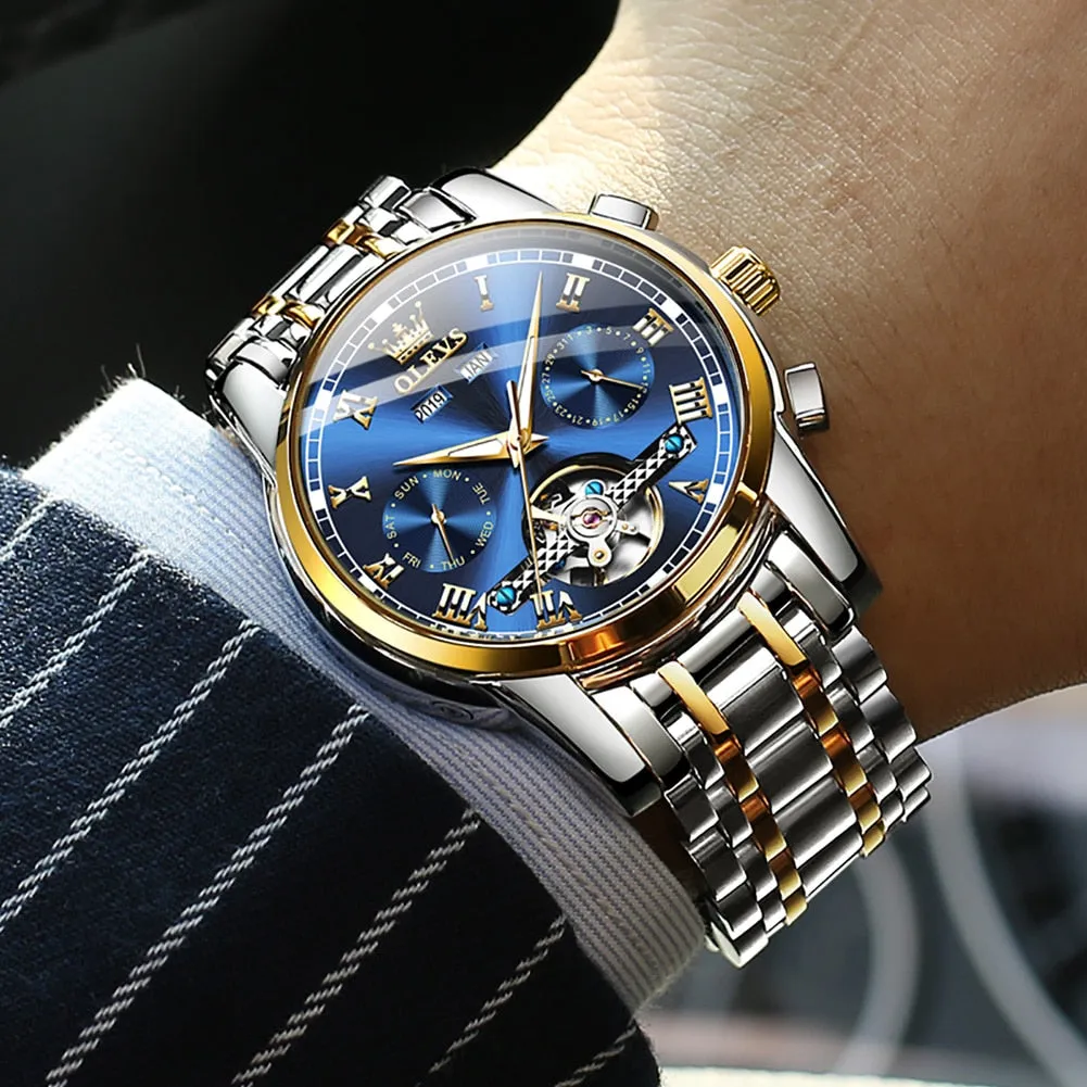 OLEVS Stainless Steel Men Watches