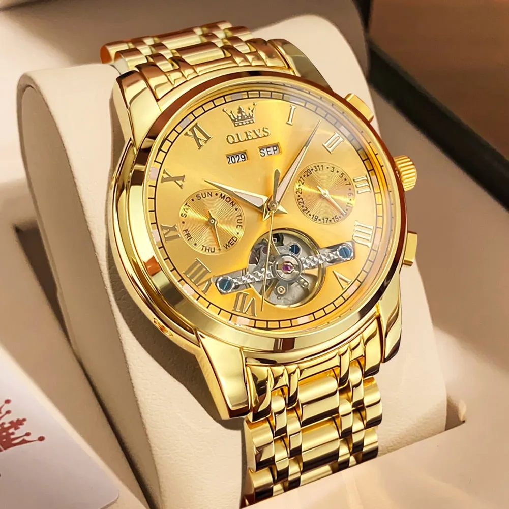 OLEVS Stainless Steel Men Watches
