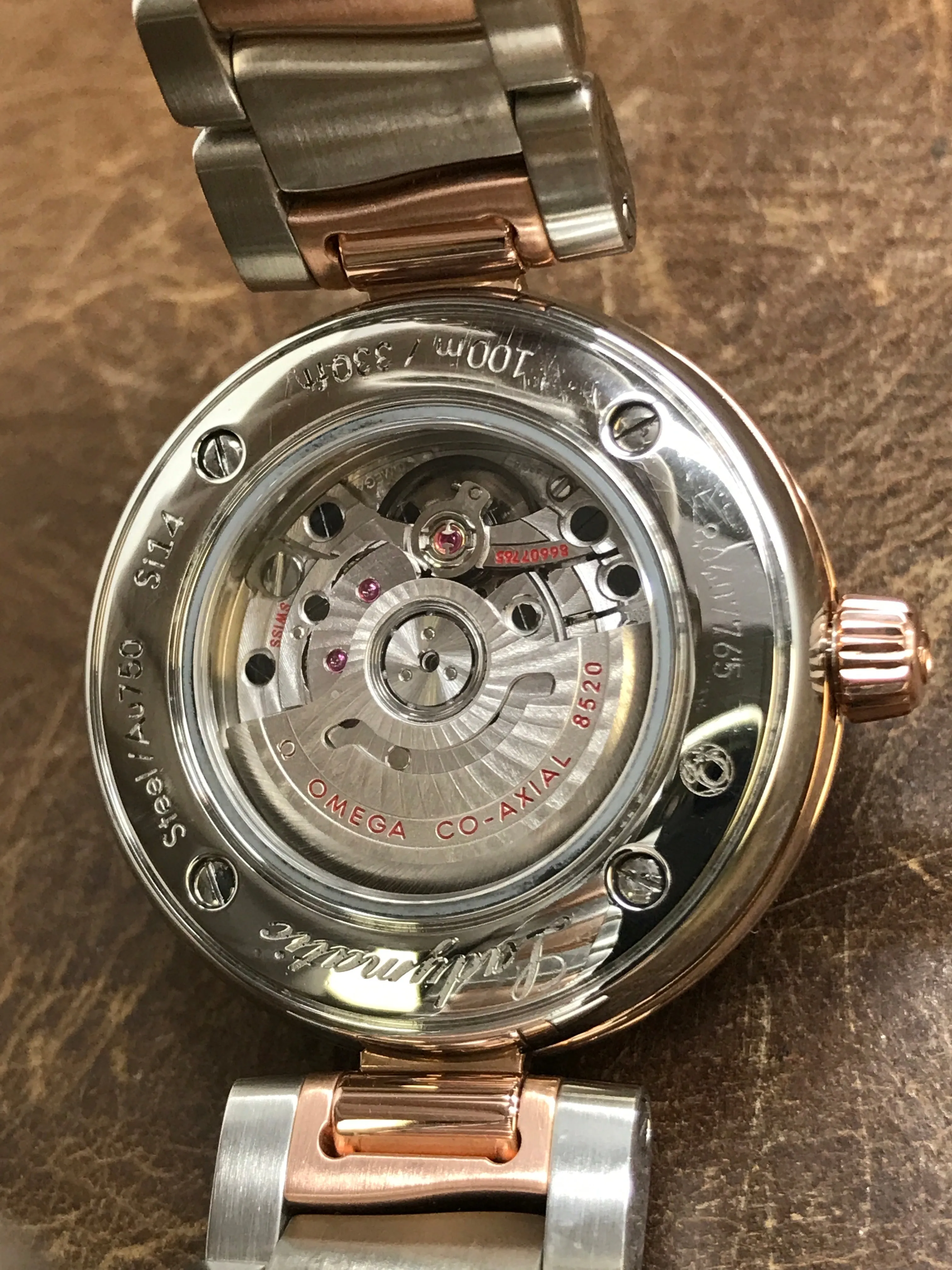 Omega Ladymatic 425.20.34.20.55.004 Mother of Pearl Dial Automatic Women's Watch