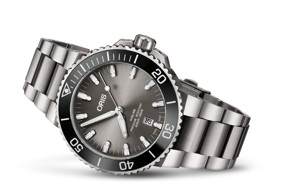 Oris Aquis Date Titanum 43.5mm on Titanium Bracelet