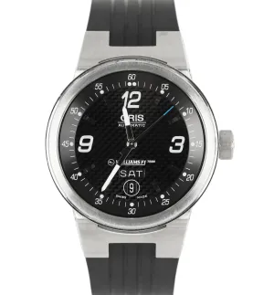 Oris Williams F1 Black Stainless Steel Rubber Strap 40.5mm Automatic Watch 7560