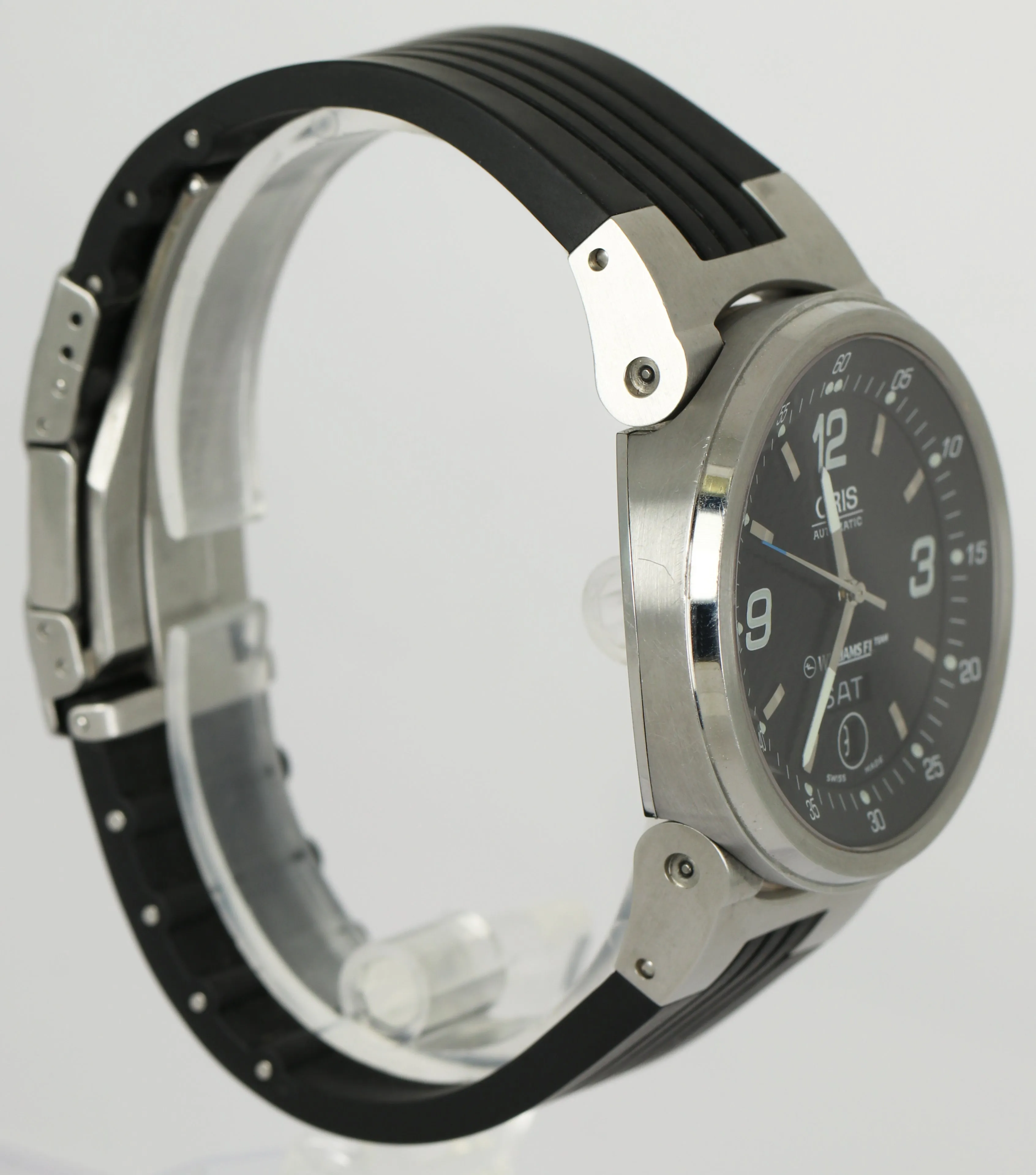 Oris Williams F1 Black Stainless Steel Rubber Strap 40.5mm Automatic Watch 7560