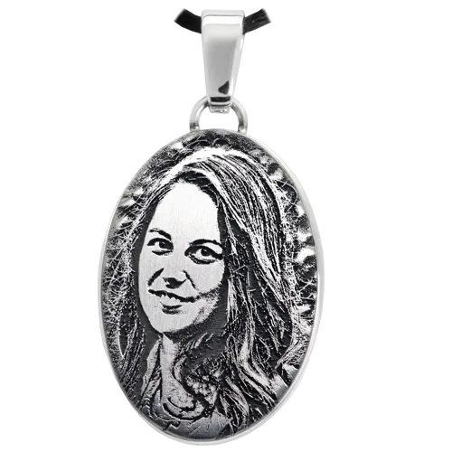 Oval Photo Pendant