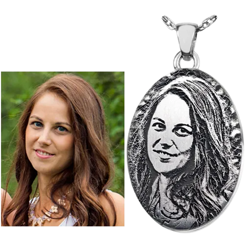 Oval Photo Pendant