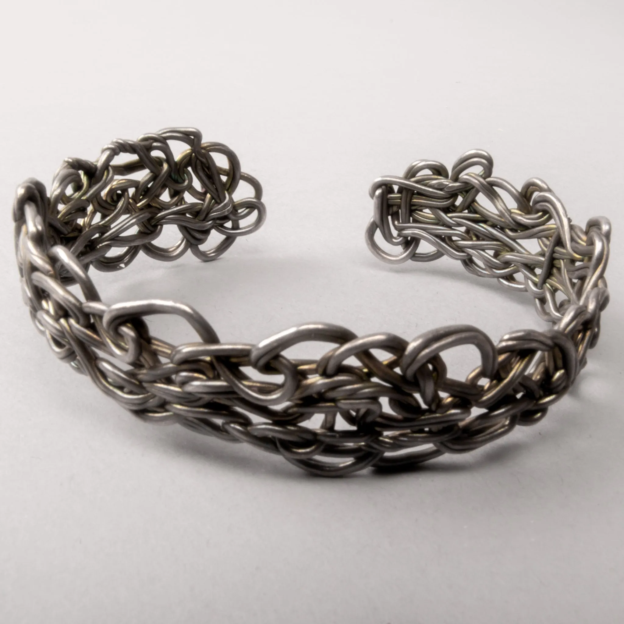 Oxidized Link Cuff Bracelet