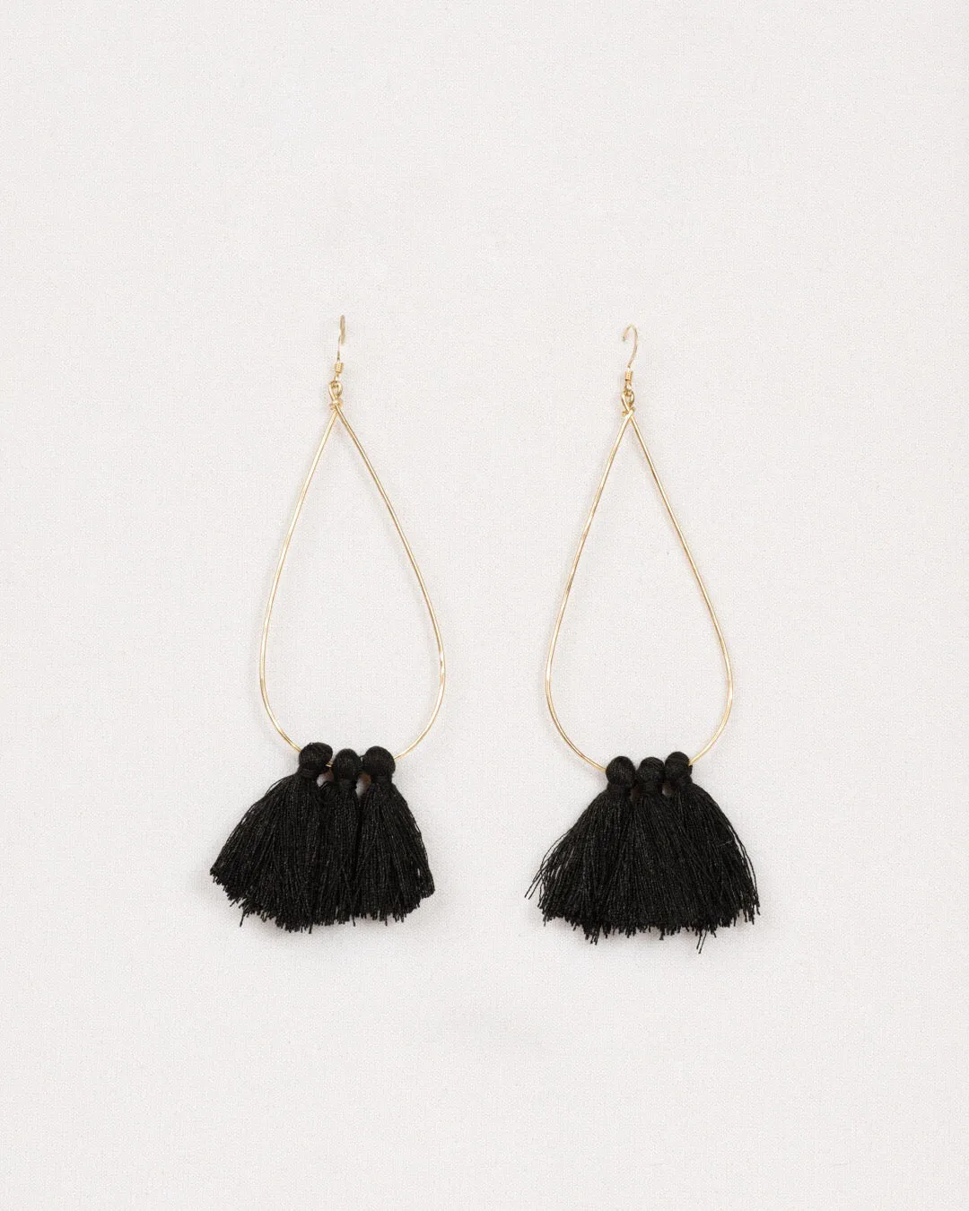 Palm Drop Earrings, Gold Filled