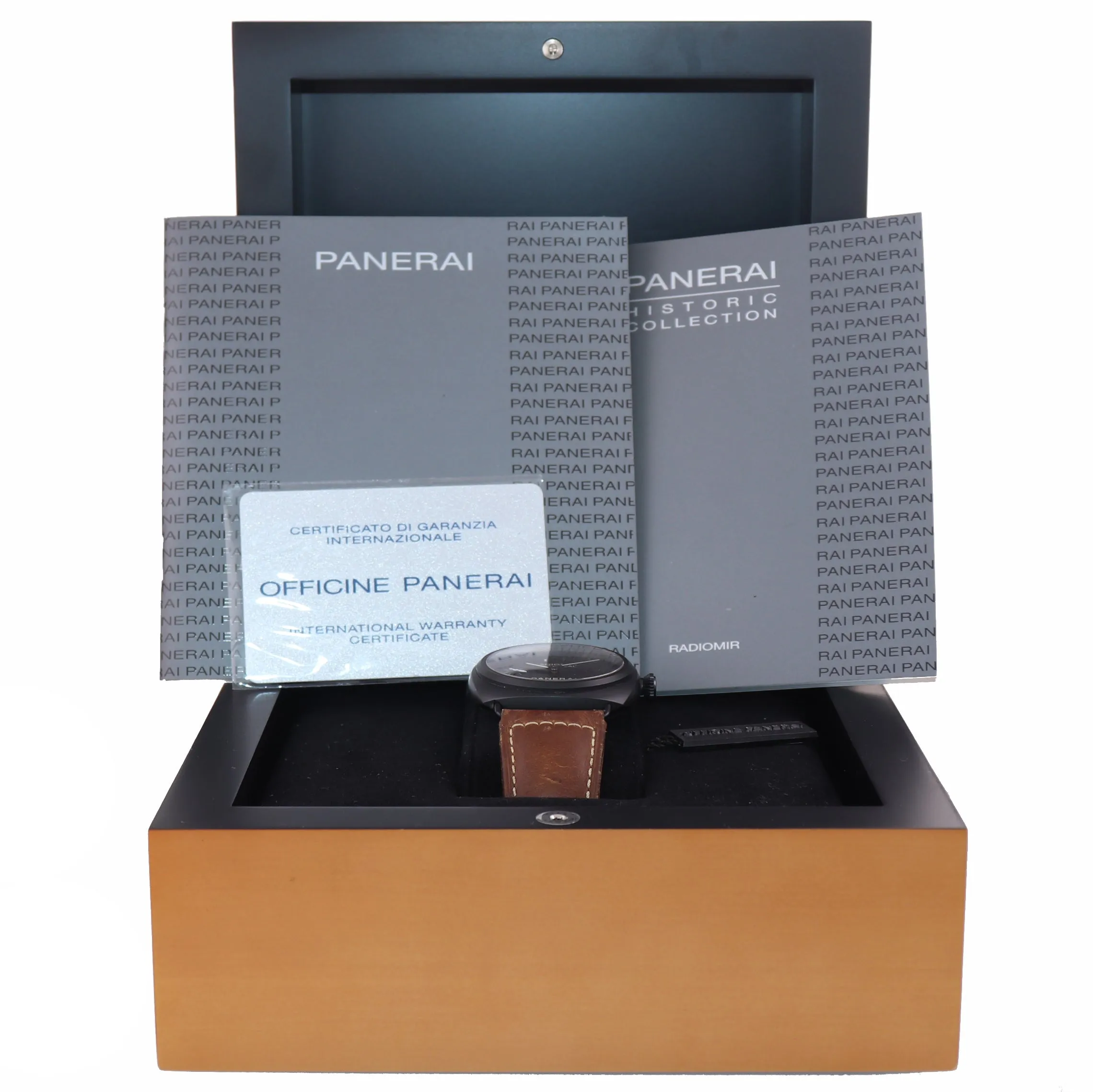 PAPERS Panerai PAM 292 Radiomir Black Seal 45mm Ceramic Manual Watch PAM00292
