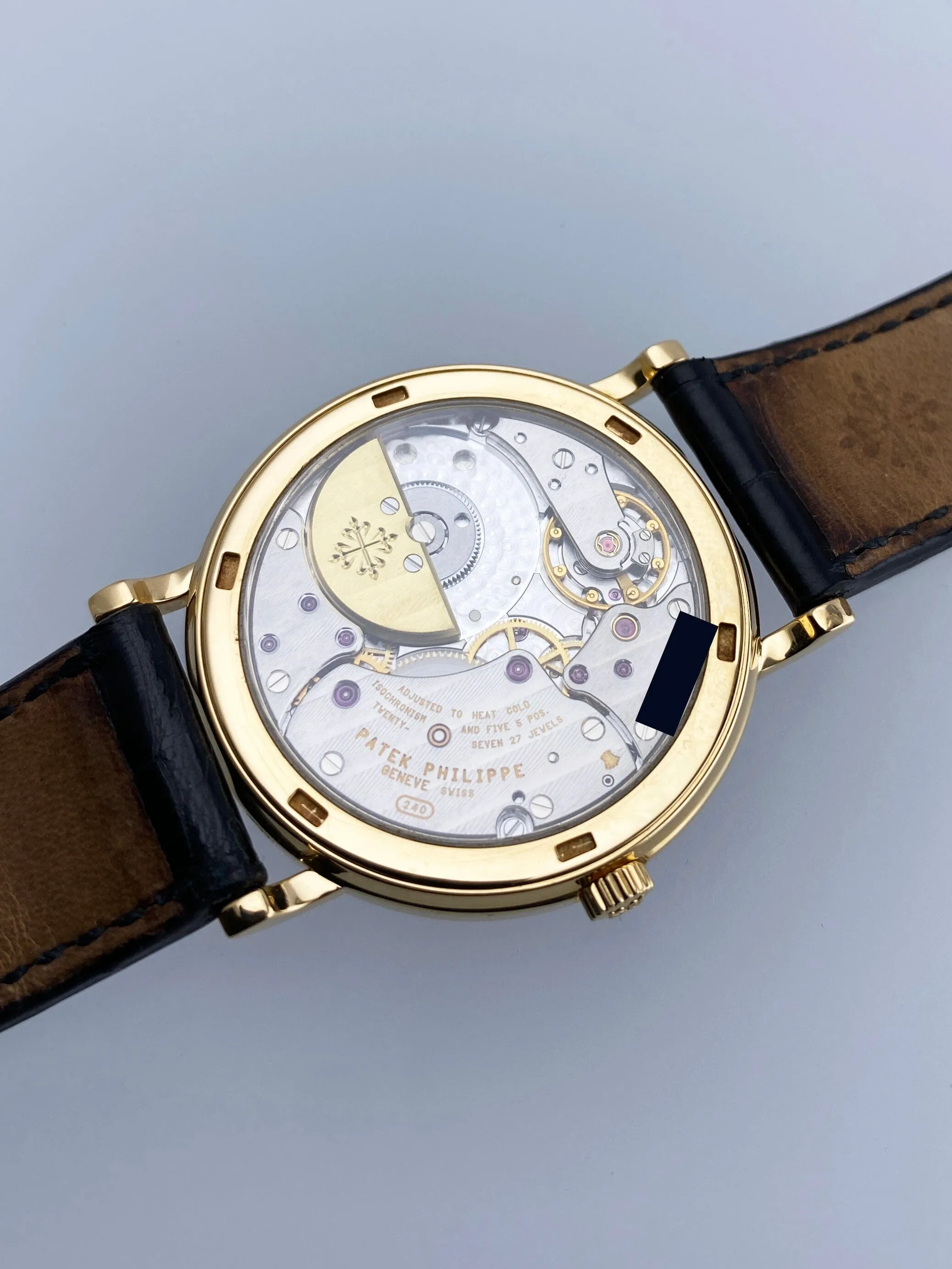 Patek Philippe Calatrava  5120J 18K Yellow Gold Mens Watch Box Papers