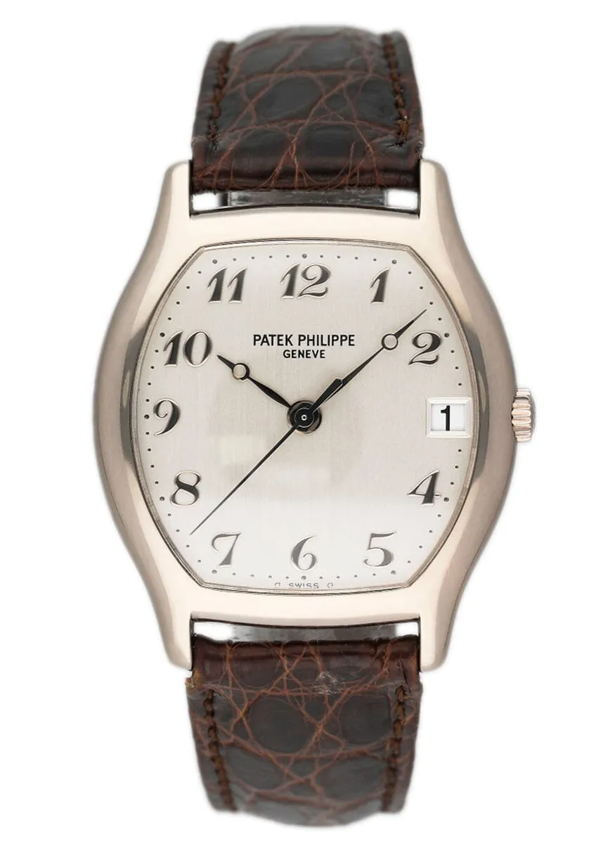 Patek Philippe Gondolo 5030G Silver Dial Mens Watch Box Papers