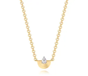 Pear Shape Diamond Demi Layered Necklace