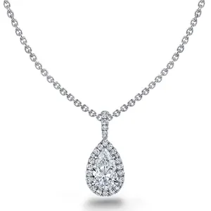 Pear Shaped Diamond Necklace