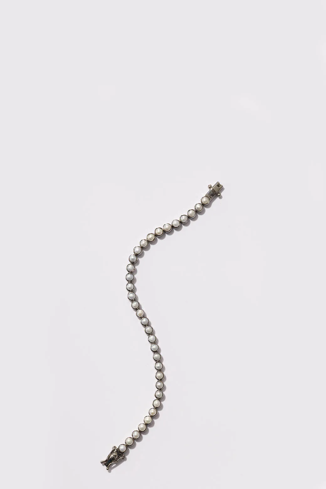 Petite Dot Tennis Bracelet - Pearl