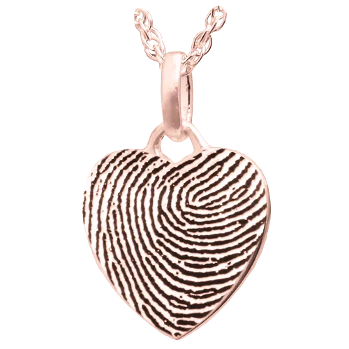 Petite Heart Fingerprint Pendant