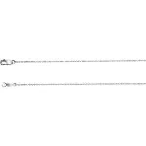 Platinum 1mm Solid Cable 18" Chain