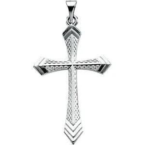 Platinum 32x21mm Cross Pendant