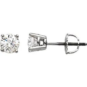 Platinum 4.5 mm=3/4 CTW Diamond Earrings
