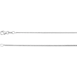 Platinum .90mm Wheat 20" Chain