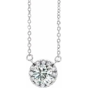 Platinum 9/10 CTW Natural Diamond 16" Necklace