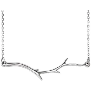 Platinum Branch Bar 16-18" Necklace