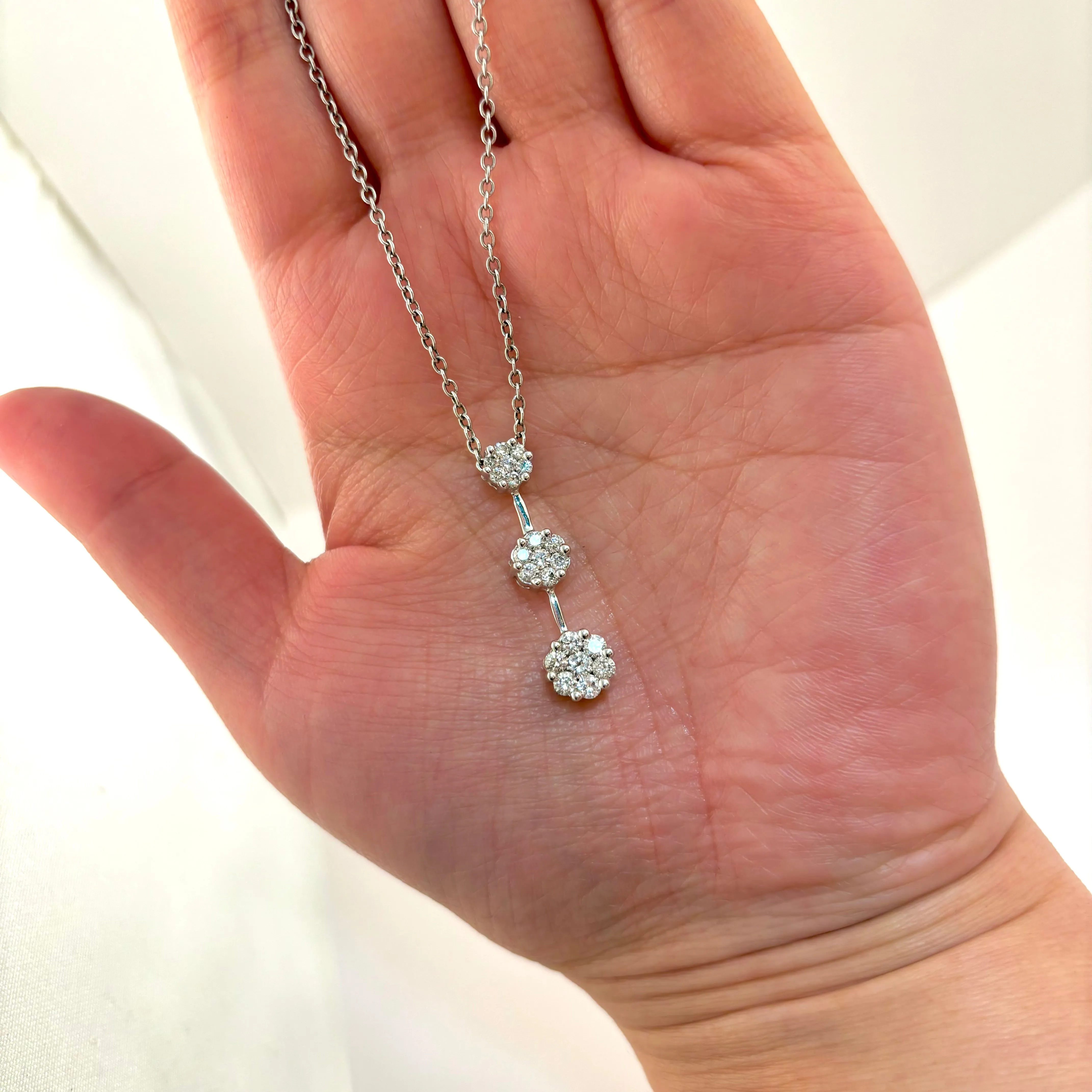 Platinum Diamond Necklace | 0.98ctw | 16"