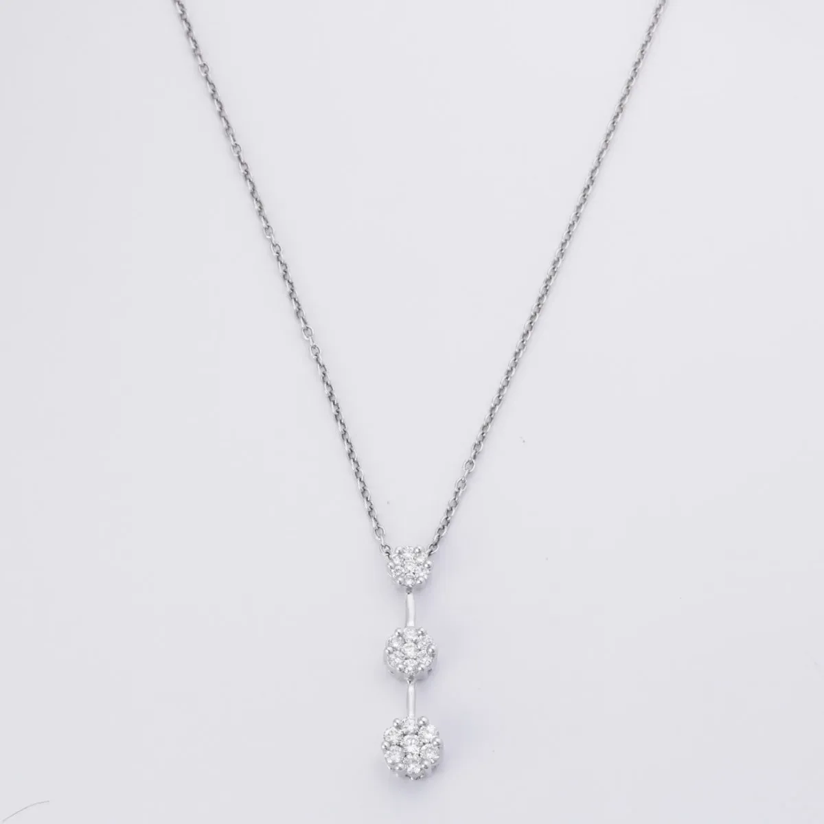 Platinum Diamond Necklace | 0.98ctw | 16"