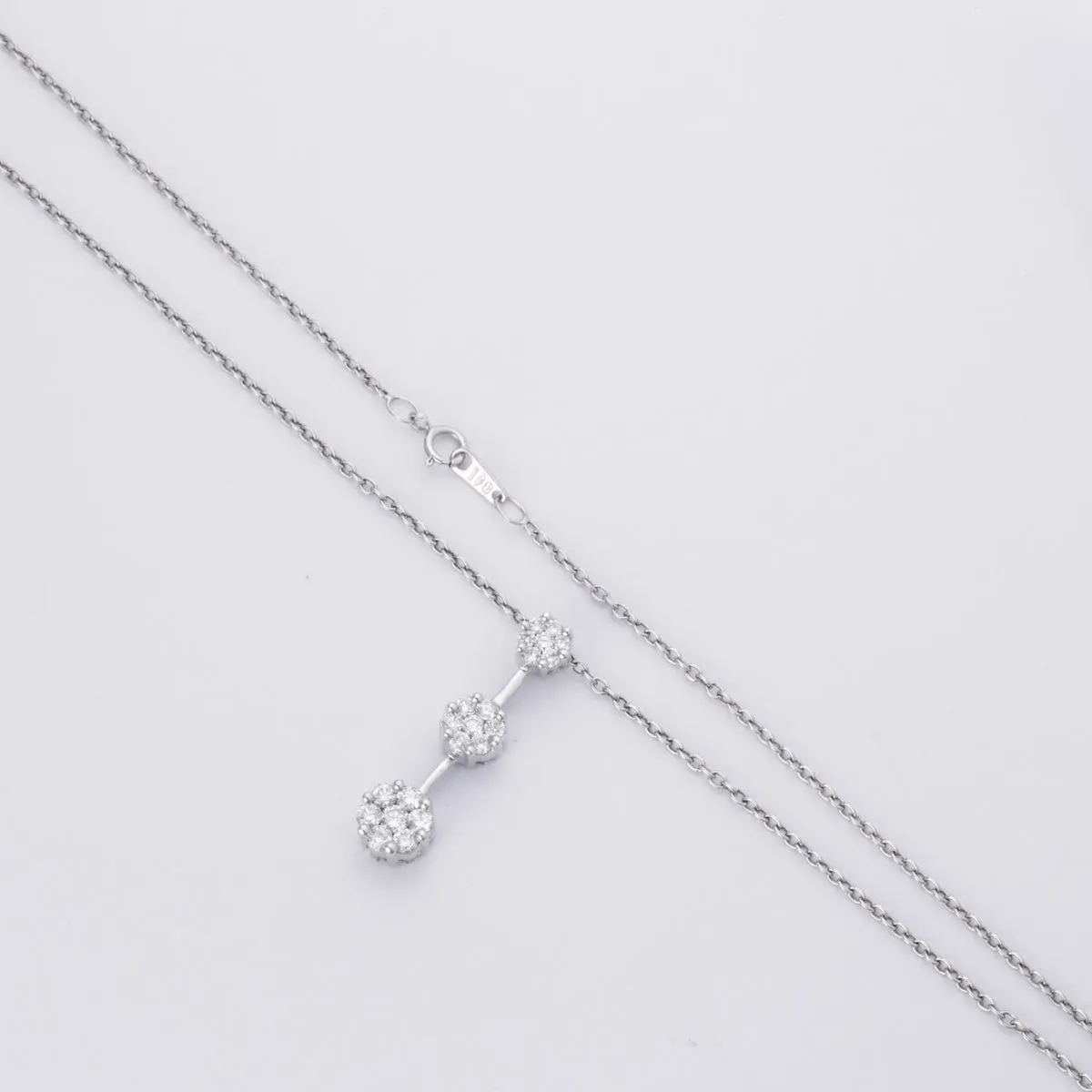 Platinum Diamond Necklace | 0.98ctw | 16"