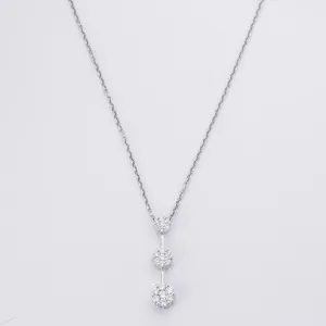 Platinum Diamond Necklace | 0.98ctw | 16"