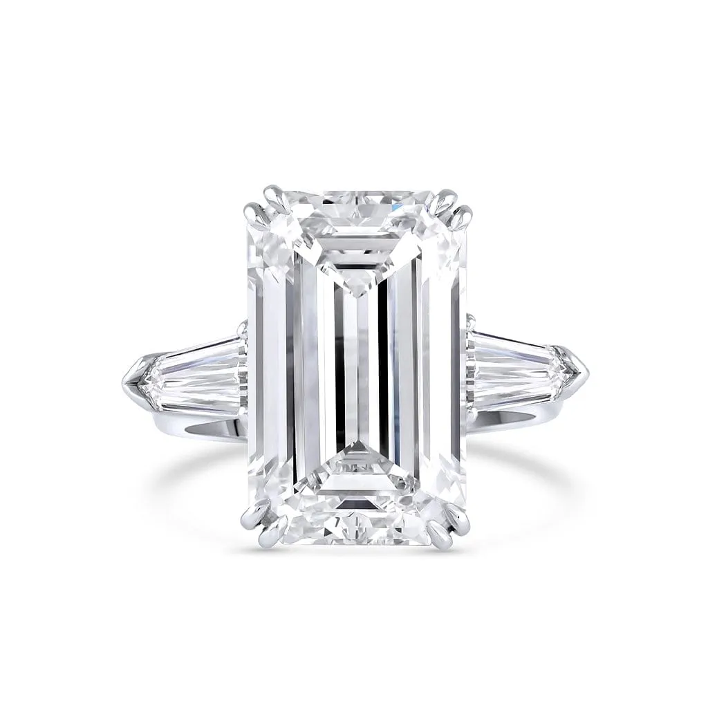 Platinum10.03ct Internally Flawless Emerald Cut Diamond Ring, GIA Certified