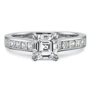 Precision Set Flush Fit Channel Set Diamond Engagement Ring