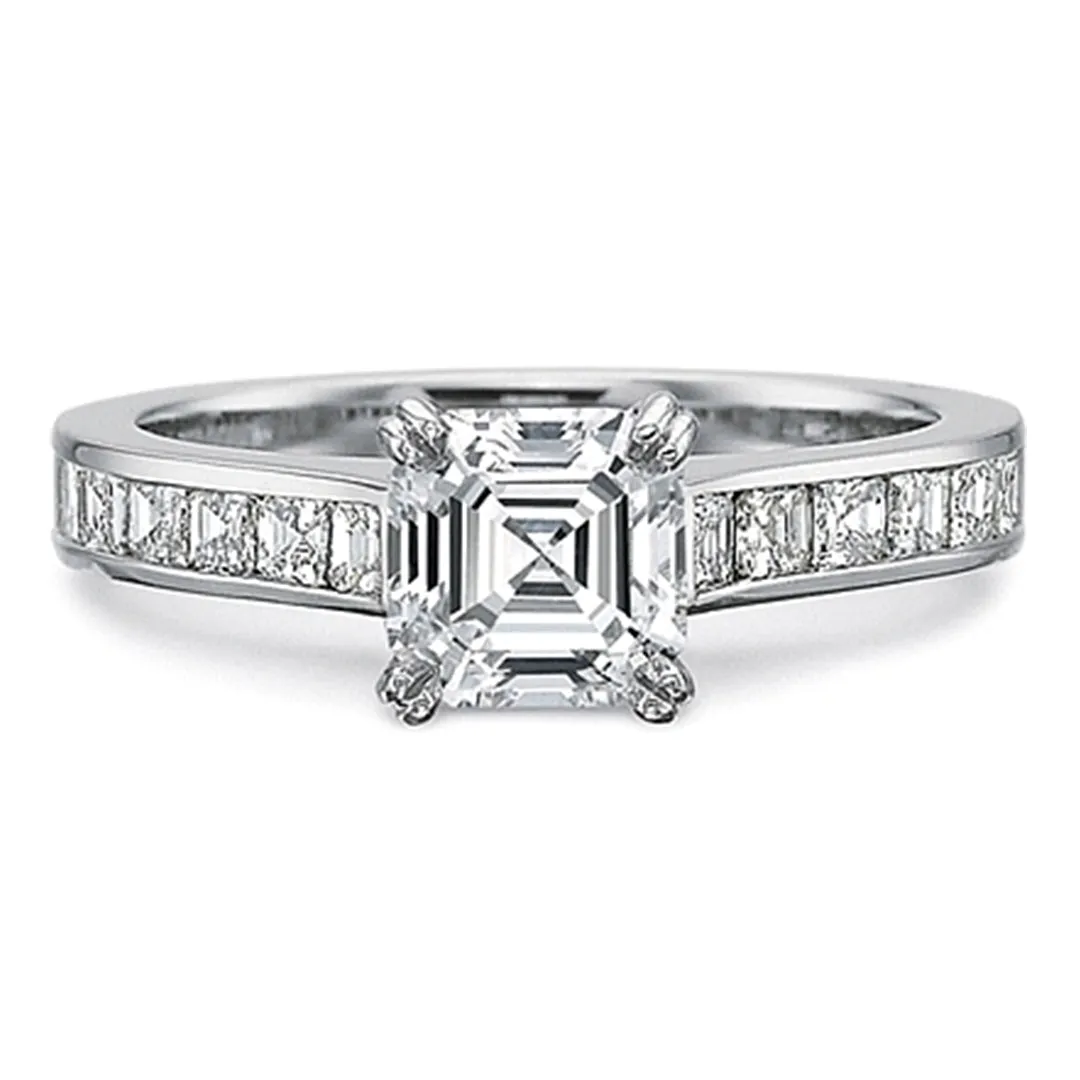 Precision Set Flush Fit Channel Set Diamond Engagement Ring