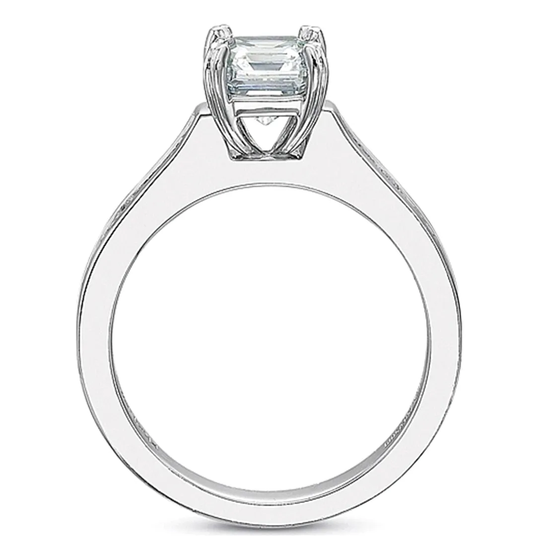 Precision Set Flush Fit Channel Set Diamond Engagement Ring